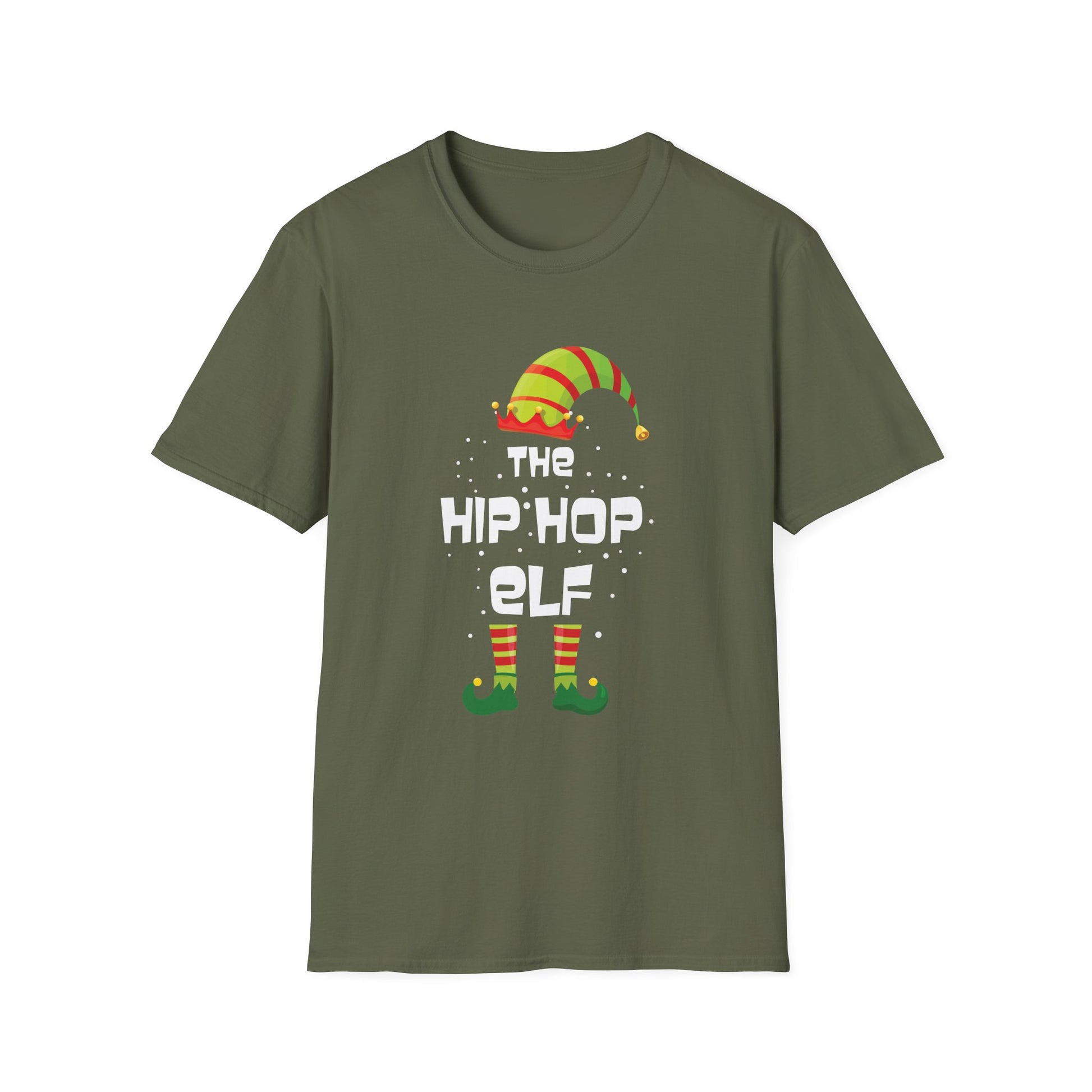 Hip-Hop Elf T-Shirt — Funny Christmas Elf Holiday Tee