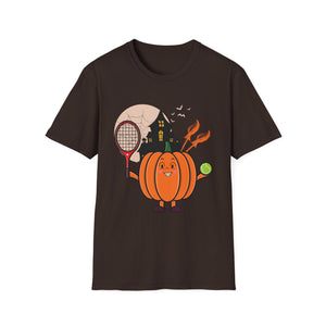 Pumpkin Tennis Costume T-Shirt – Halloween Tennis Player Graphic Tee