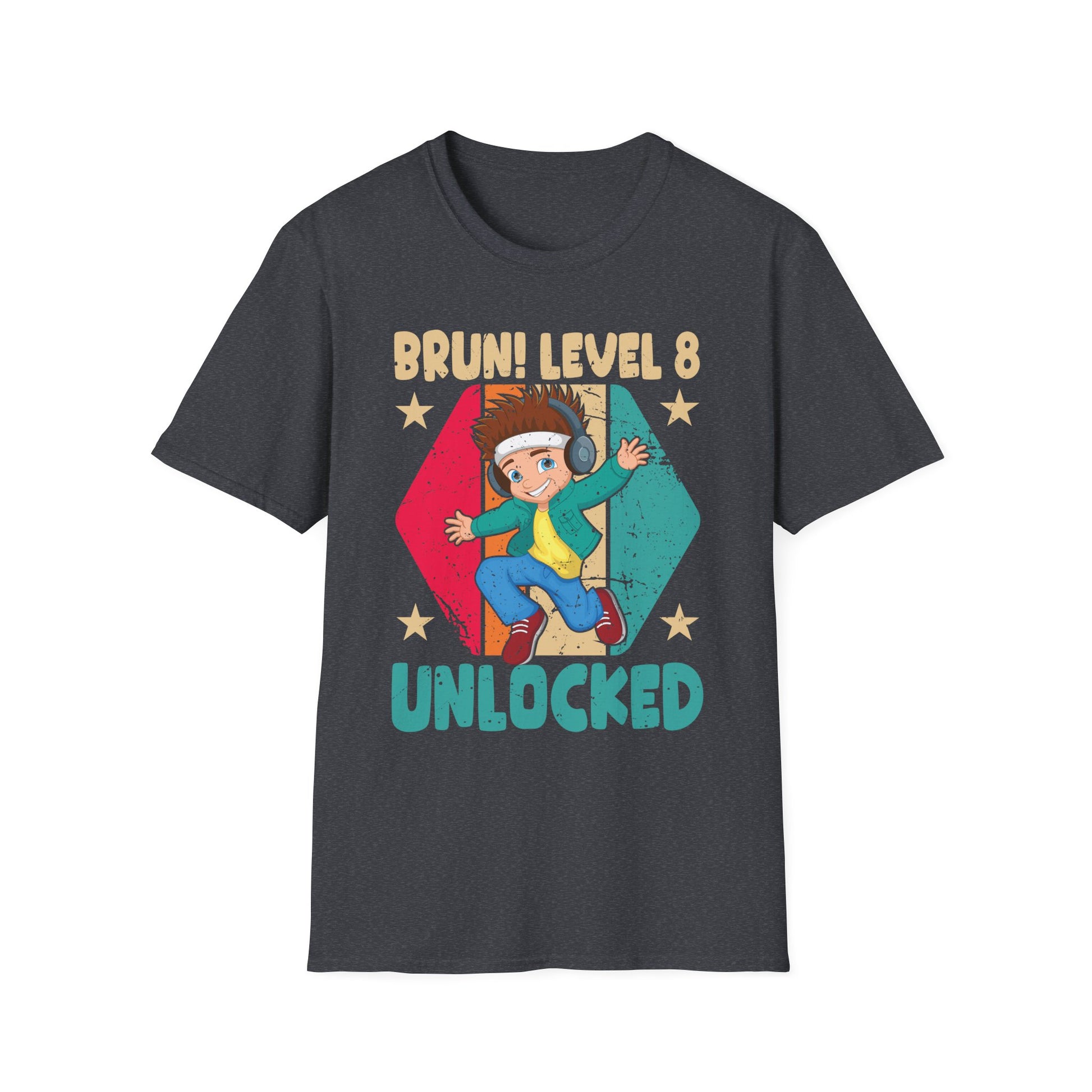 8 Year Old Birthday Dabbing Boy Bruh 8th level unlocked T-Shirt Unisex T-Shirt