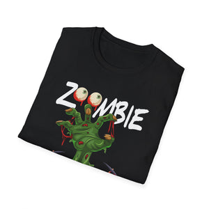 Zombie Hunter T-Shirt – Funny Halloween Graphic Tee with Cartoon Zombie