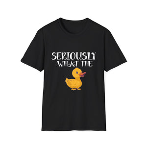 Seriously What The Duck T-Shirt – Funny Rubber Duck Graphic Tee
