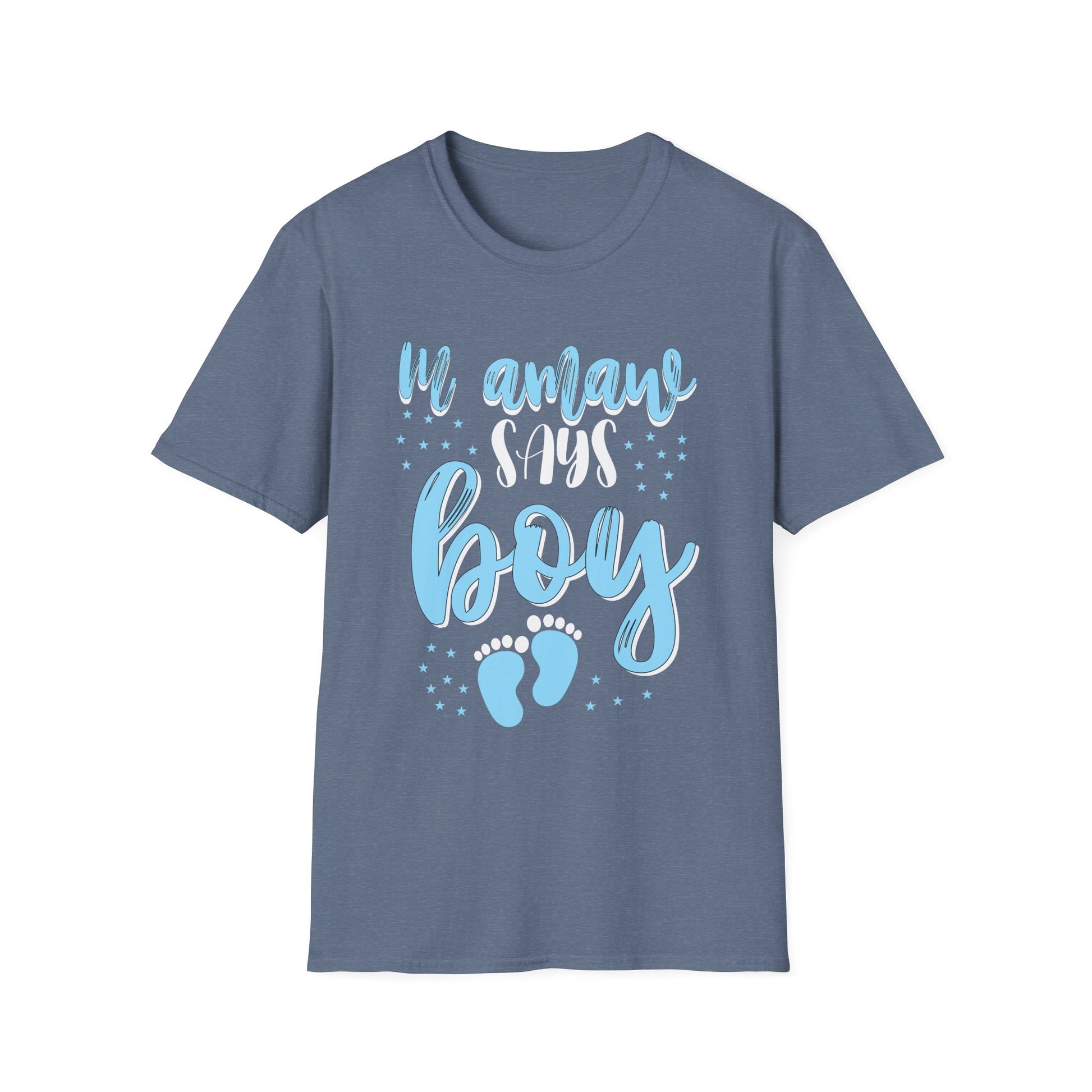 Gender Reveal Mamaw Says Boy Baby Shower Matching Family Unisex T-Shirt