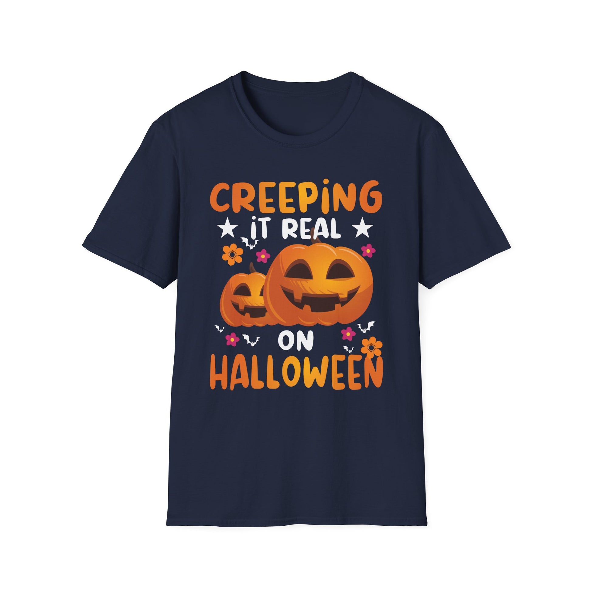 Creeping It Real On Halloween Halloween Costume Men Women Tee  Unisex Softstyle T-Shirt