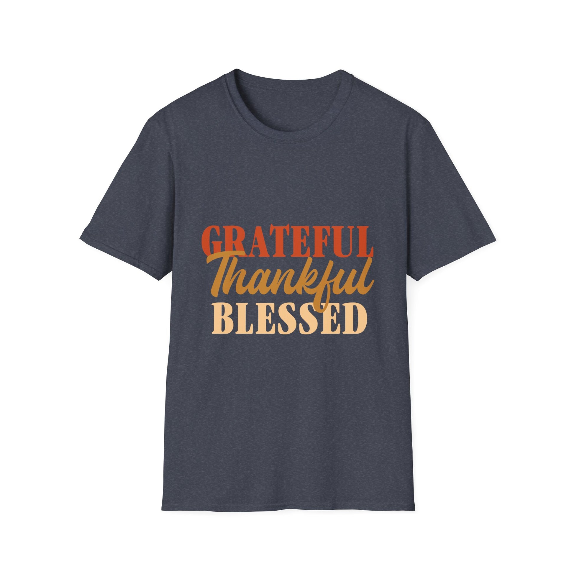 Grateful Thankful Blessed T-Shirt — Thanksgiving Gratitude Tee  Unisex T-Shirt