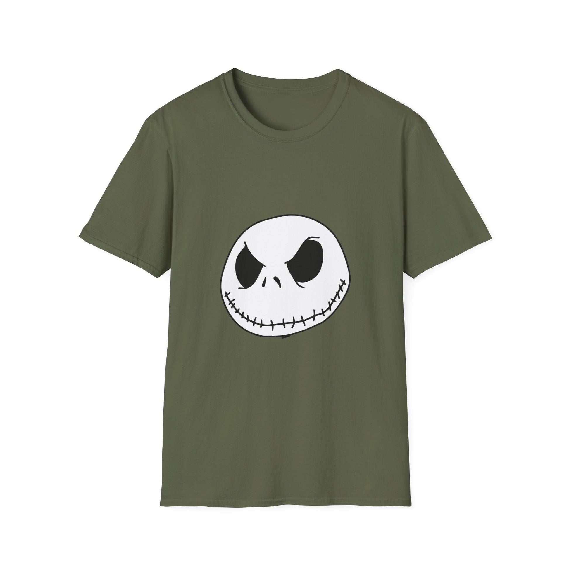 Jack Skellington Face T-Shirt — Halloween Gothic Graphic Tee