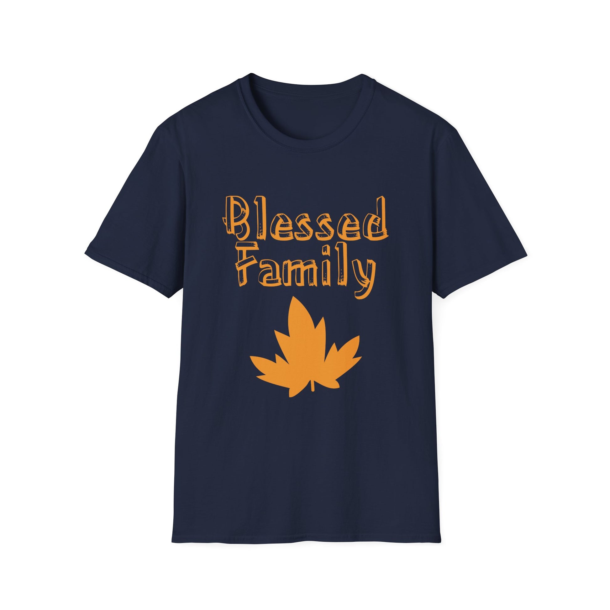 Blessed Family T-Shirt — Fall Leaf Family Tee  Unisex T-Shirt