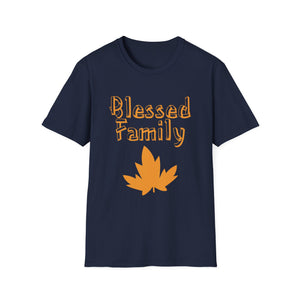 Blessed Family T-Shirt — Fall Leaf Family Tee  Unisex T-Shirt
