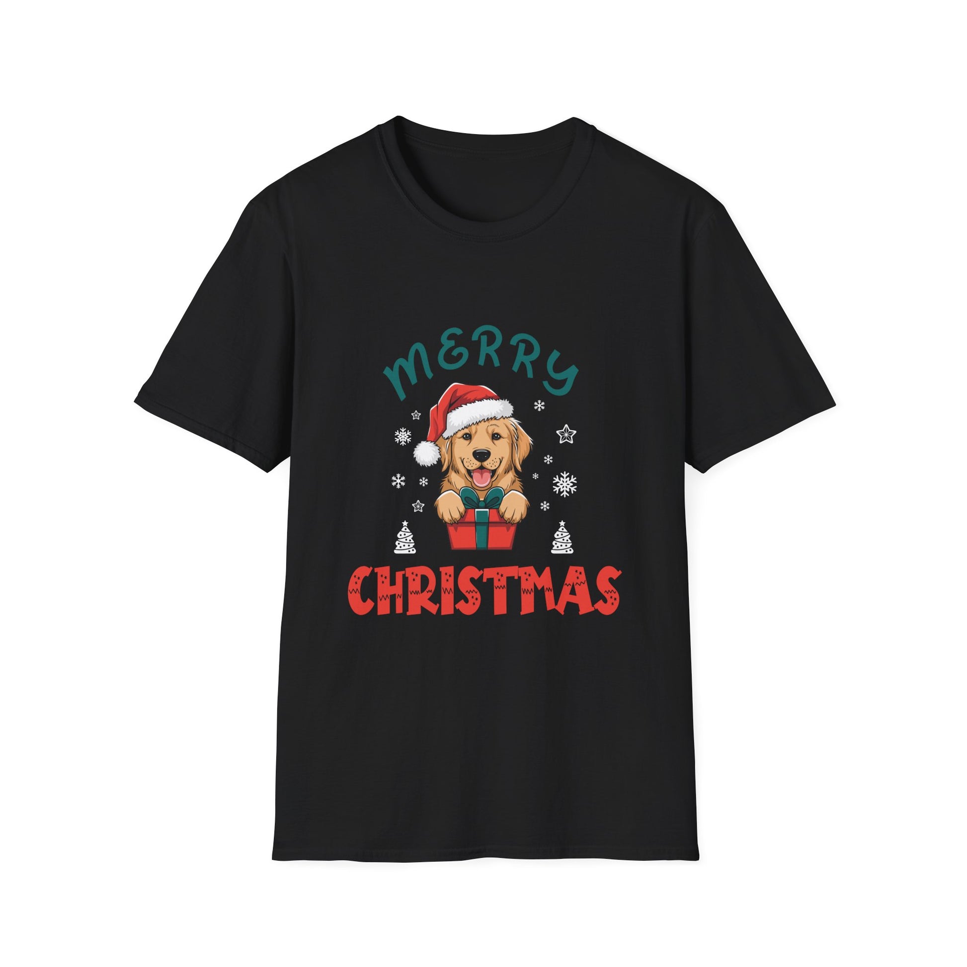 Merry Christmas Retriever Gold Ugly Christmas Unisex T-Shirt
