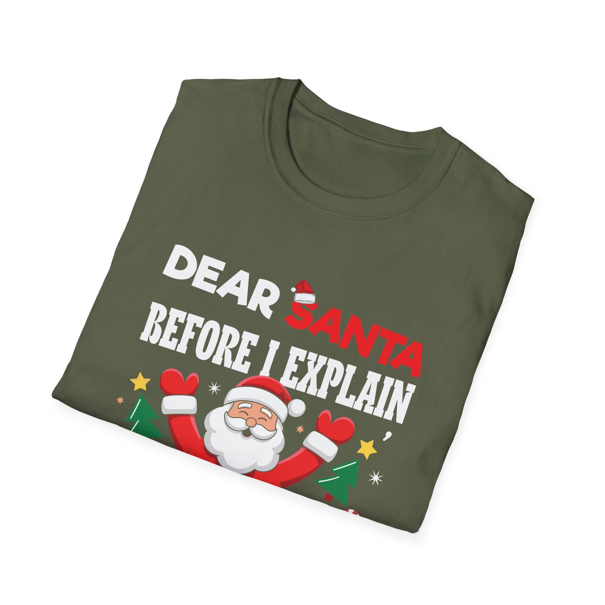 Christmas T-Shirt — “Dear Santa Before I Explain How Much Do You Know?” Funny Holiday Tee