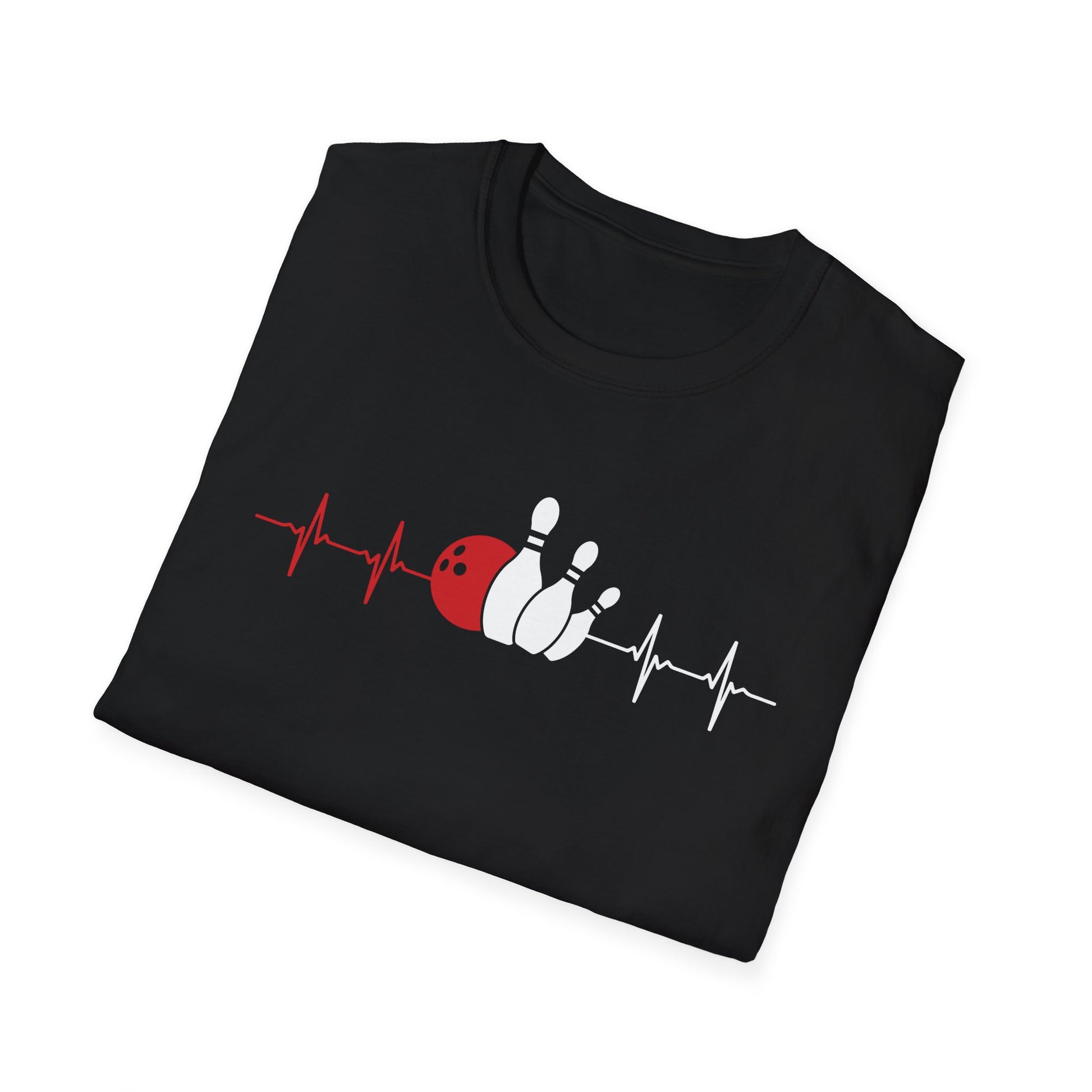 Heartbeat Bowling ECG Pulse Bowling Ball Bowler Unisex T-Shirt