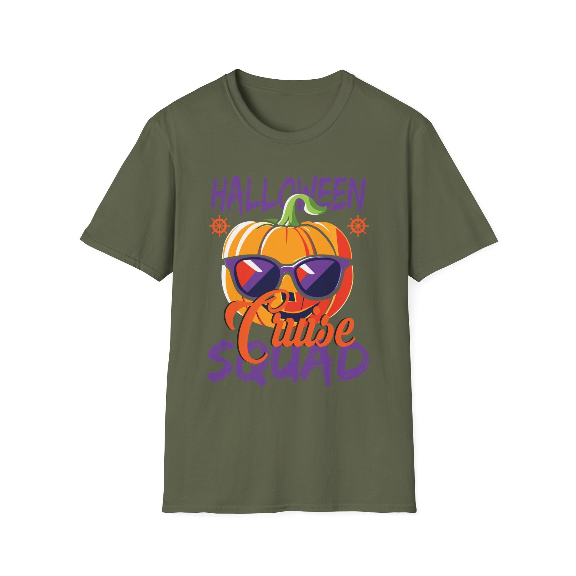 Halloween Squad Pumpkin T-Shirt — Cute Sunglasses Jack-o'-Lantern Tee