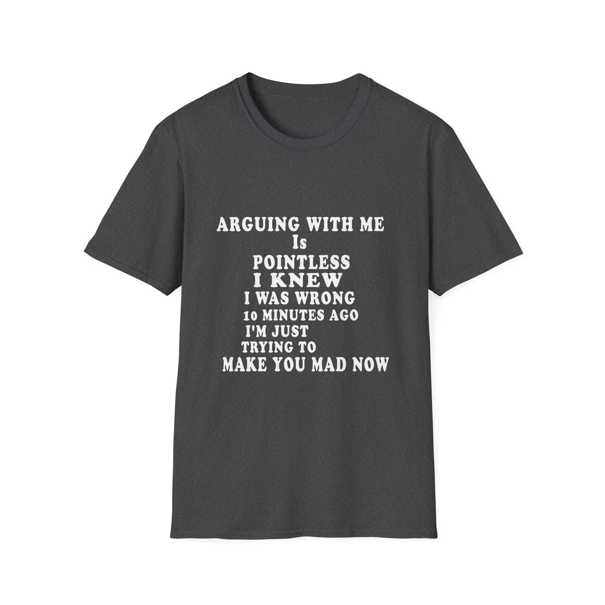 Funny 'Arguing With Me Is Pointless' Graphic T-Shirt