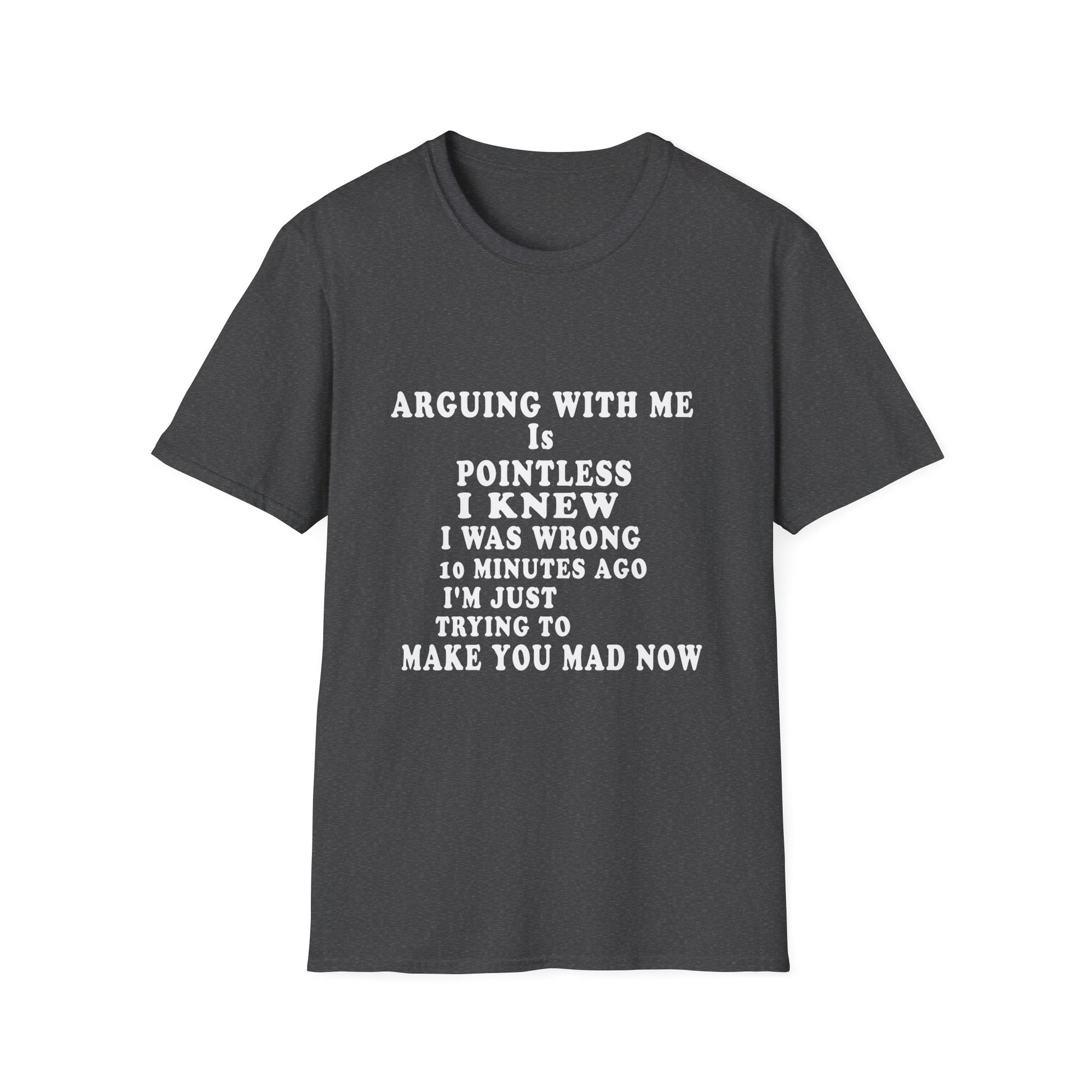 Funny 'Arguing With Me Is Pointless' Graphic T-Shirt
