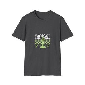 Creep Real T-Shirt — Glow Green Haunted Hand Halloween Tee