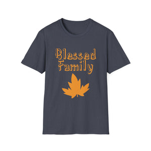 Blessed Family T-Shirt — Fall Leaf Family Tee  Unisex T-Shirt