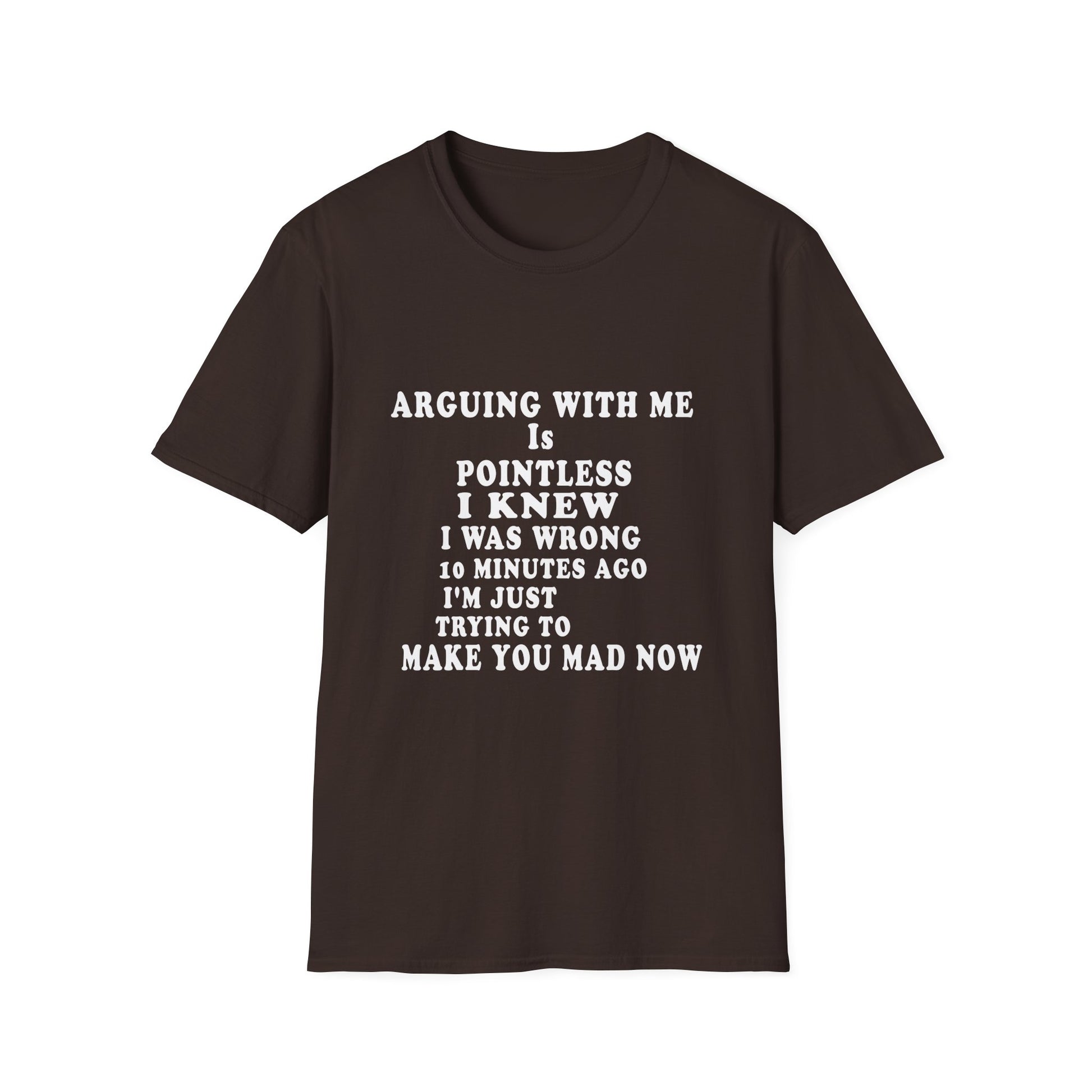 Funny 'Arguing With Me Is Pointless' Graphic T-Shirt