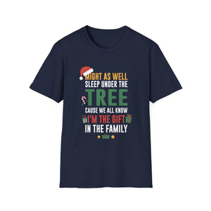 Funny Christmas Decor Firefighter Truck Christmas Tree  Unisex Softstyle T-Shirt