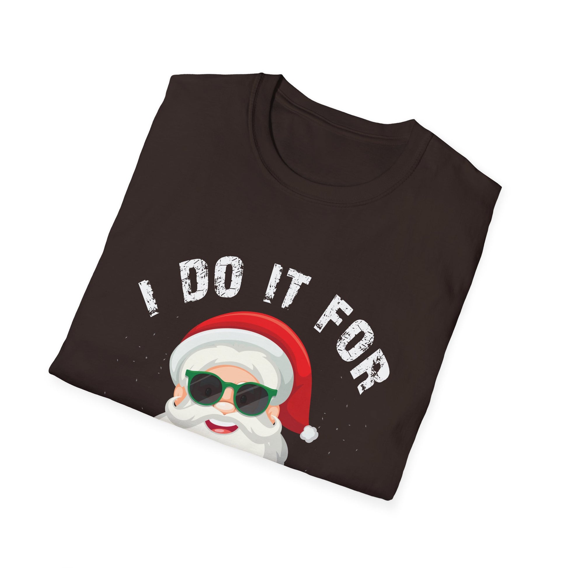 Funny Christmas T-Shirt – “I Do It For The Ho’s” Santa Tee