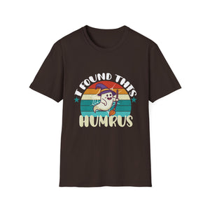 I Found This Humrus T-Shirt — Cute Hummus Ghost Retro Vegan Food Tee