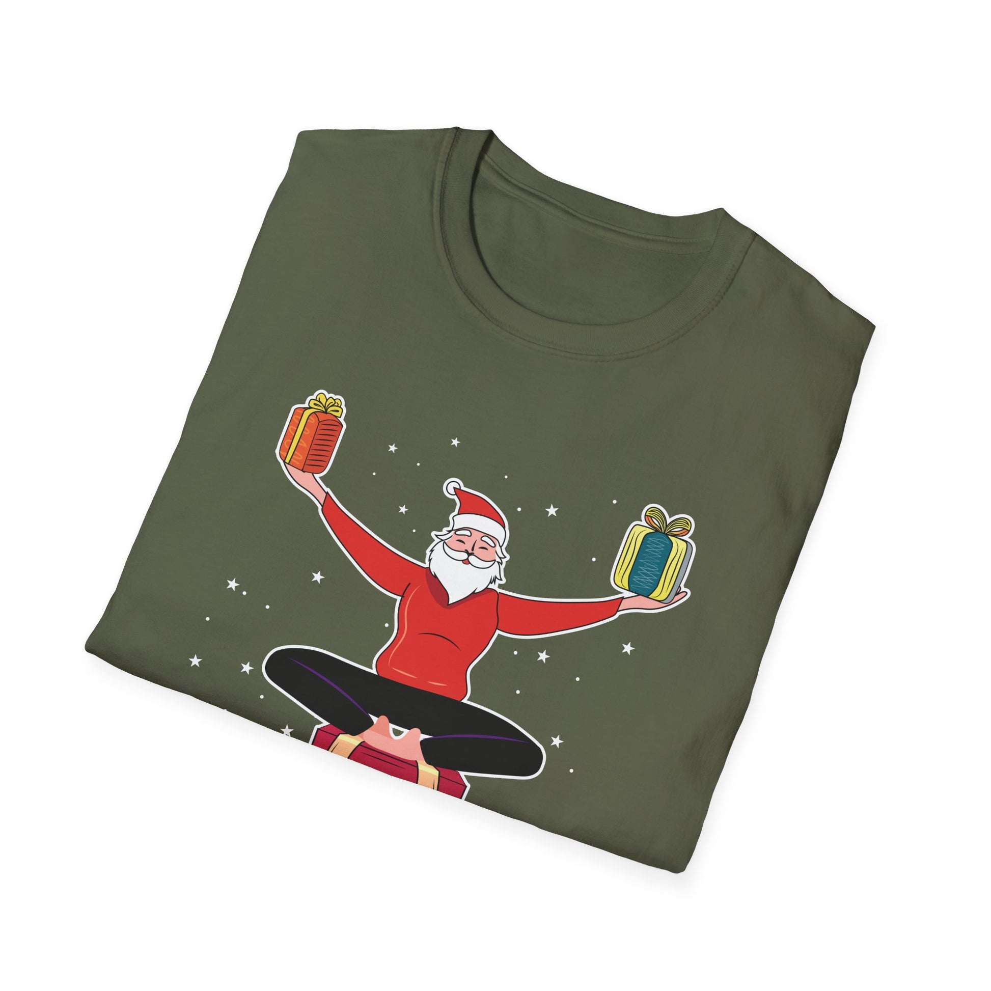 Funny Christmas Pajama Gangsta Wrapper Christmas Unisex Softstyle T-Shirt