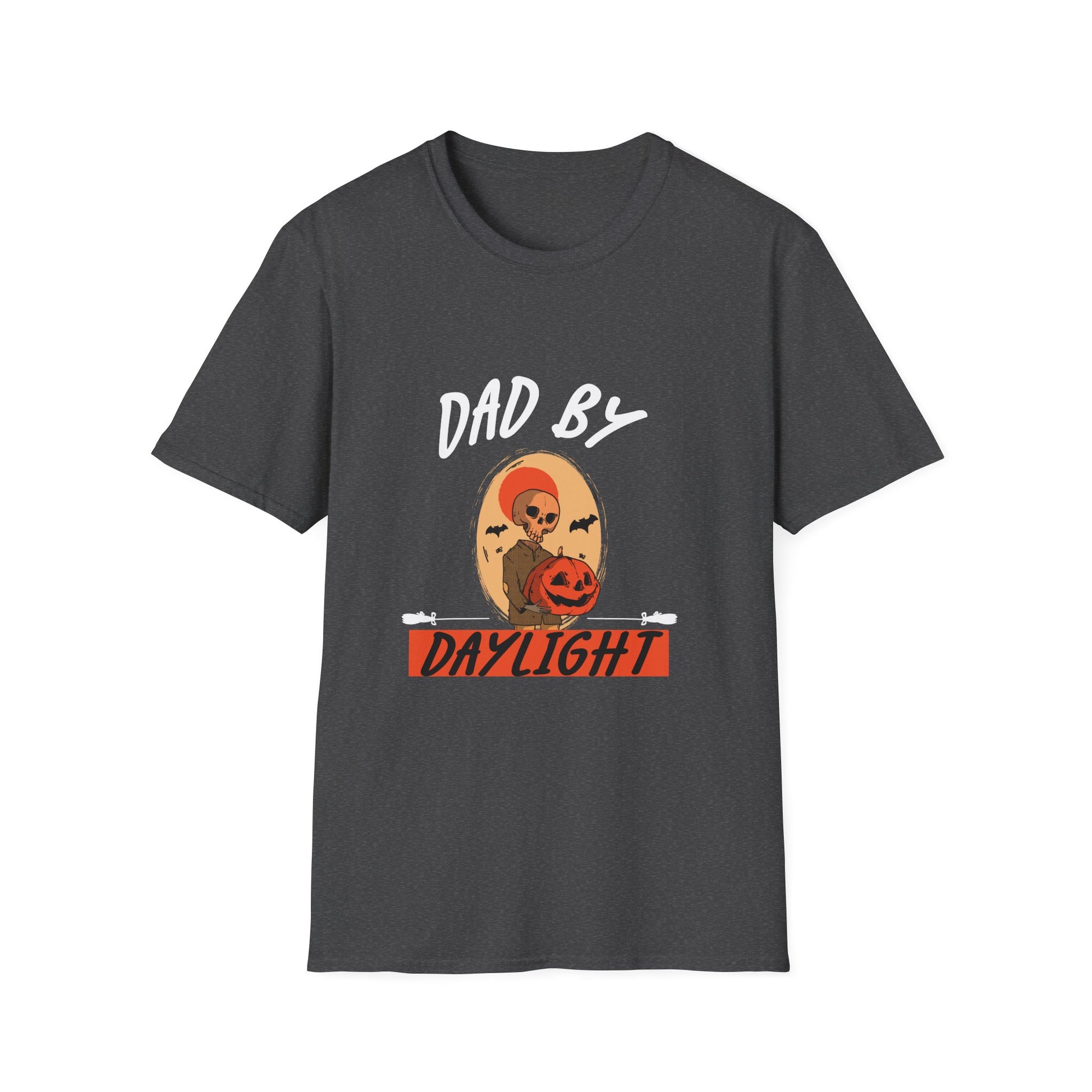 Dad By Daylight Halloween T-Shirt — Retro Horror Skull & Jack-O'-Lantern Tee