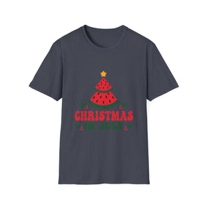 Christmas In July Watermelon Christmas Tree Unisex T-Shirt
