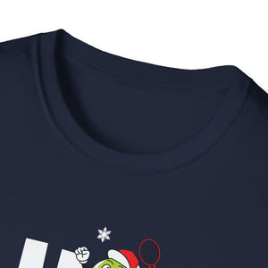 T-Shirt — Festive 'Ho Ho Ho' Tennis Christmas Tee