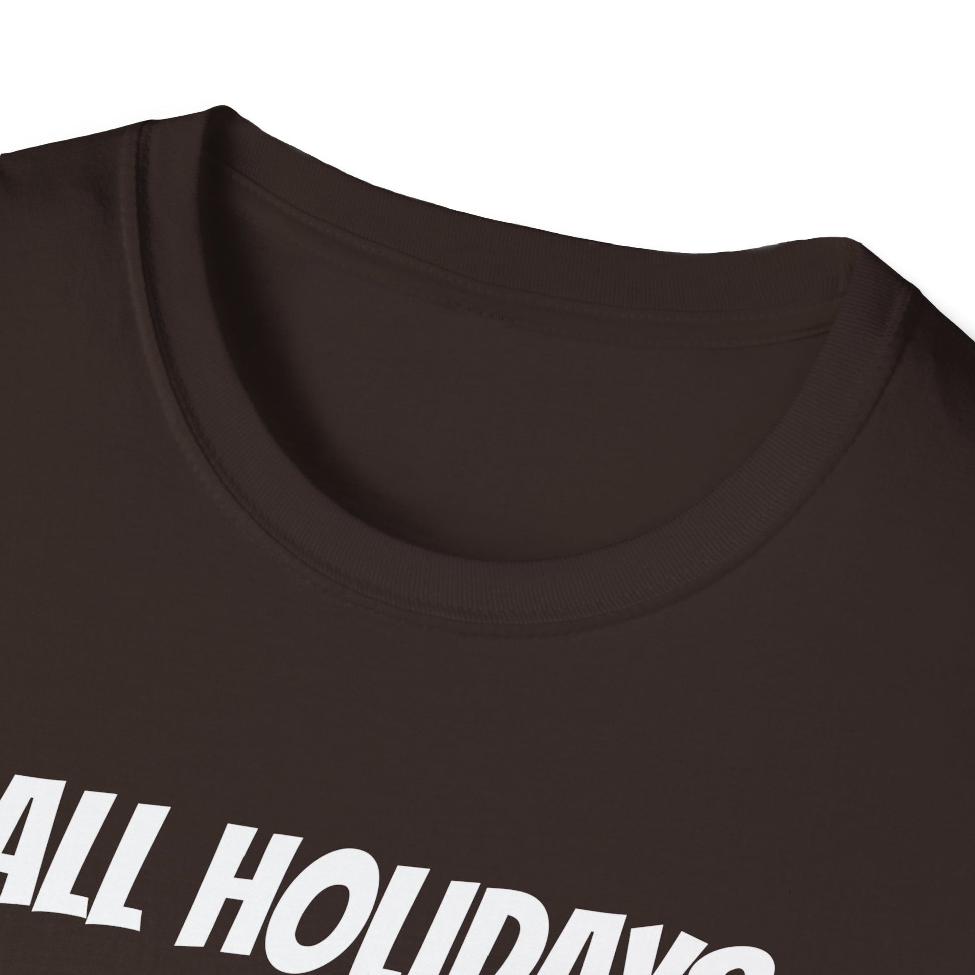 Christmas T-Shirt — "All Holidays Are Cool But Christmas Rules" Santa Graphic